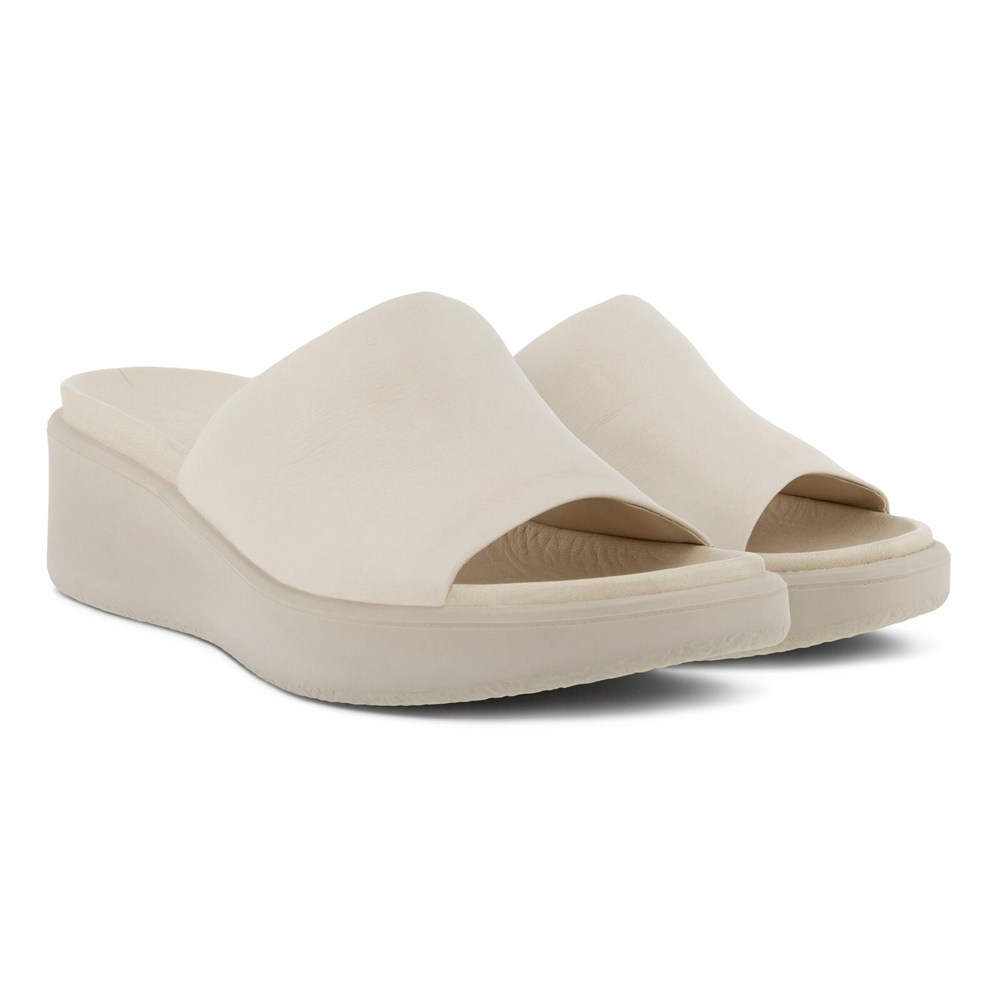 ECCO Womens Sandals Beige - Flowt Lx Wedge - ILG-592416